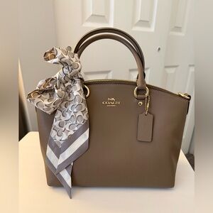 Coach Sadie Satchel Bag Dark Stone